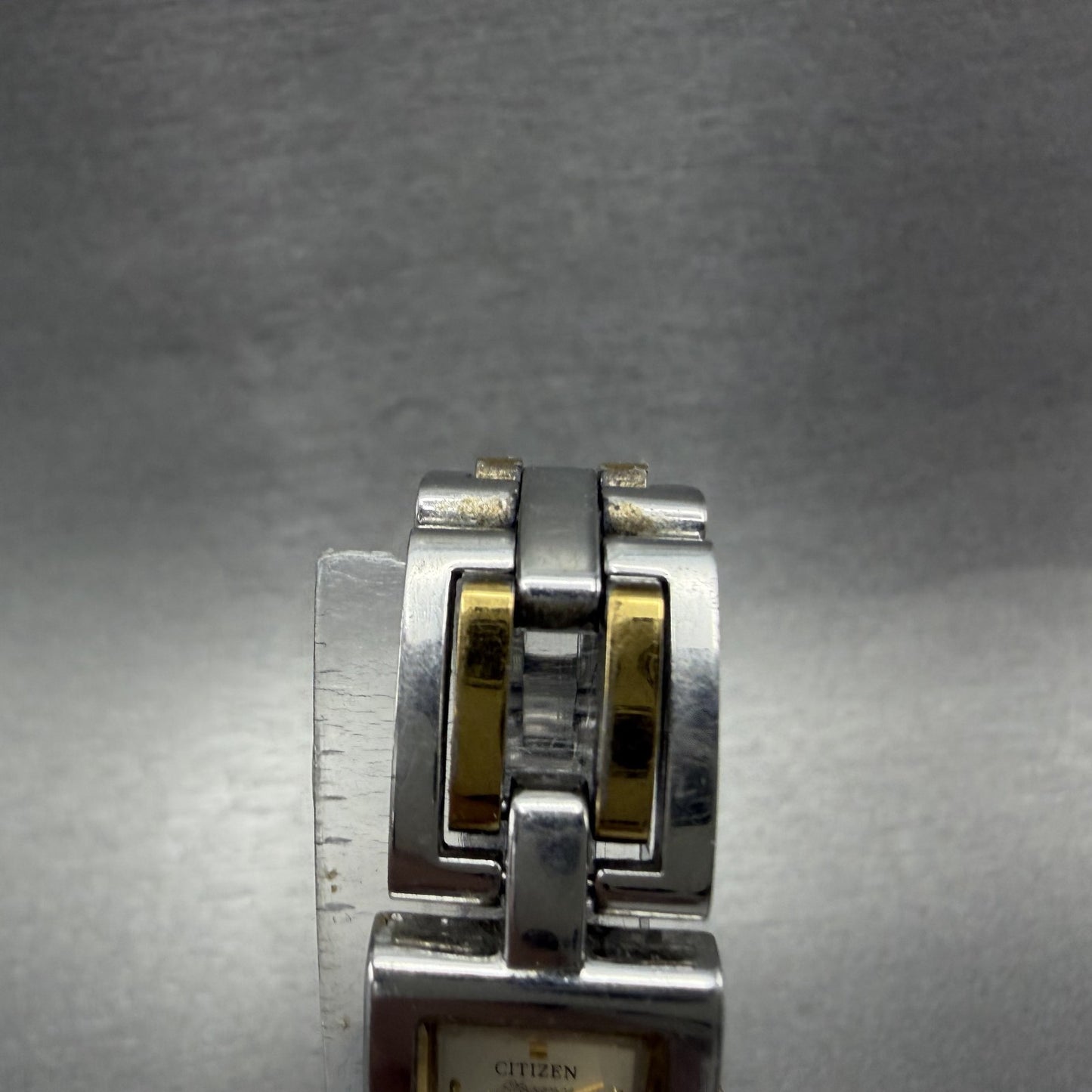 Citizen Elegance Tank Watch Women 14mm Champagne Dial TwoTone 5421H24156 NewBat4