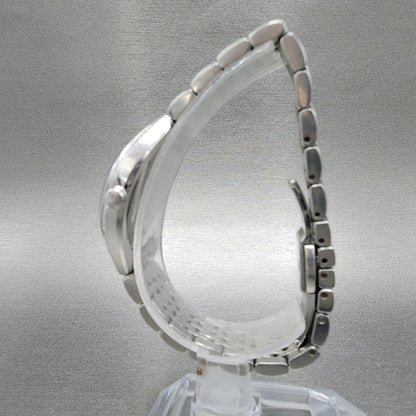 Bulova Diamond Watch Women 30mm Silver Dial Silver Tone 96R212 New Battery