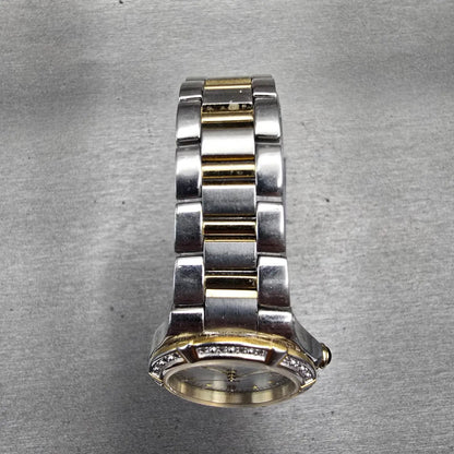 Citizen Eco-Drive Watch Women 27mm MOP Dial Two Tone Gemmed E011-S044235 Works4