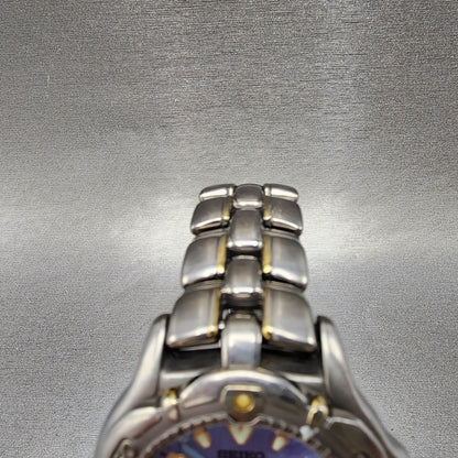 Seiko Scuba Dive Watch Men 38mm MOP Dial Titanium Tone Date 7n356120 PARTS5
