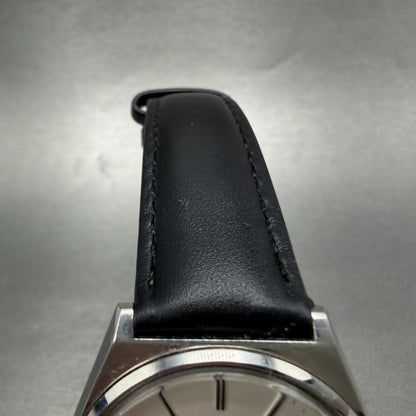 Seiko SQ Watch Men 35mm Silver Dial Silver Tone Daydate 8123-7230 New Battery4