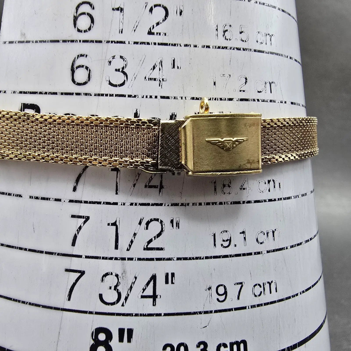 Longines Watch Women 20mm Gold Dial Gold Tone Round Mesh Band New Battery VTG10