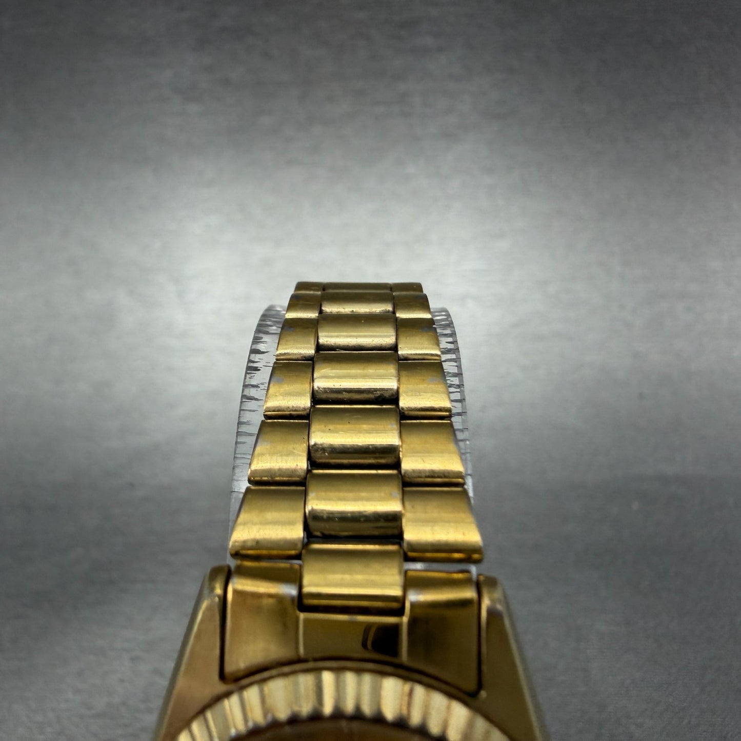 Seiko SQ Watch Women 24mm Champagne Dial Gold Tone Daydate 2a23-0030 New BattLPA4