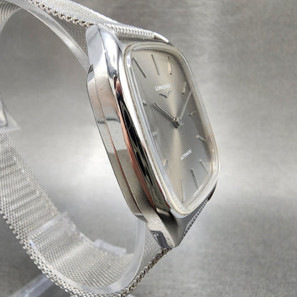 Longines Tank Watch Men 32mm Silver Dial Steel Automatic 30261 Works VTG3