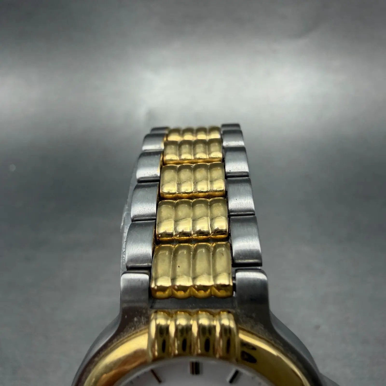 Wittnauer Watch Women 25mm White Dial Two Tone Date Round 9565 New Battery4
