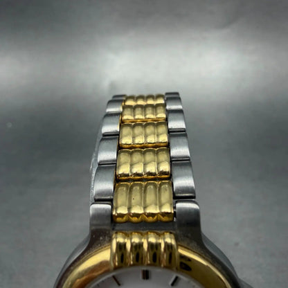 Wittnauer Watch Women 25mm White Dial Two Tone Date Round 9565 New Battery4