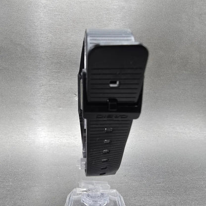 Casio FS-10 Watch Men 26mm Black Dial Black Tone Calendar PARTS9