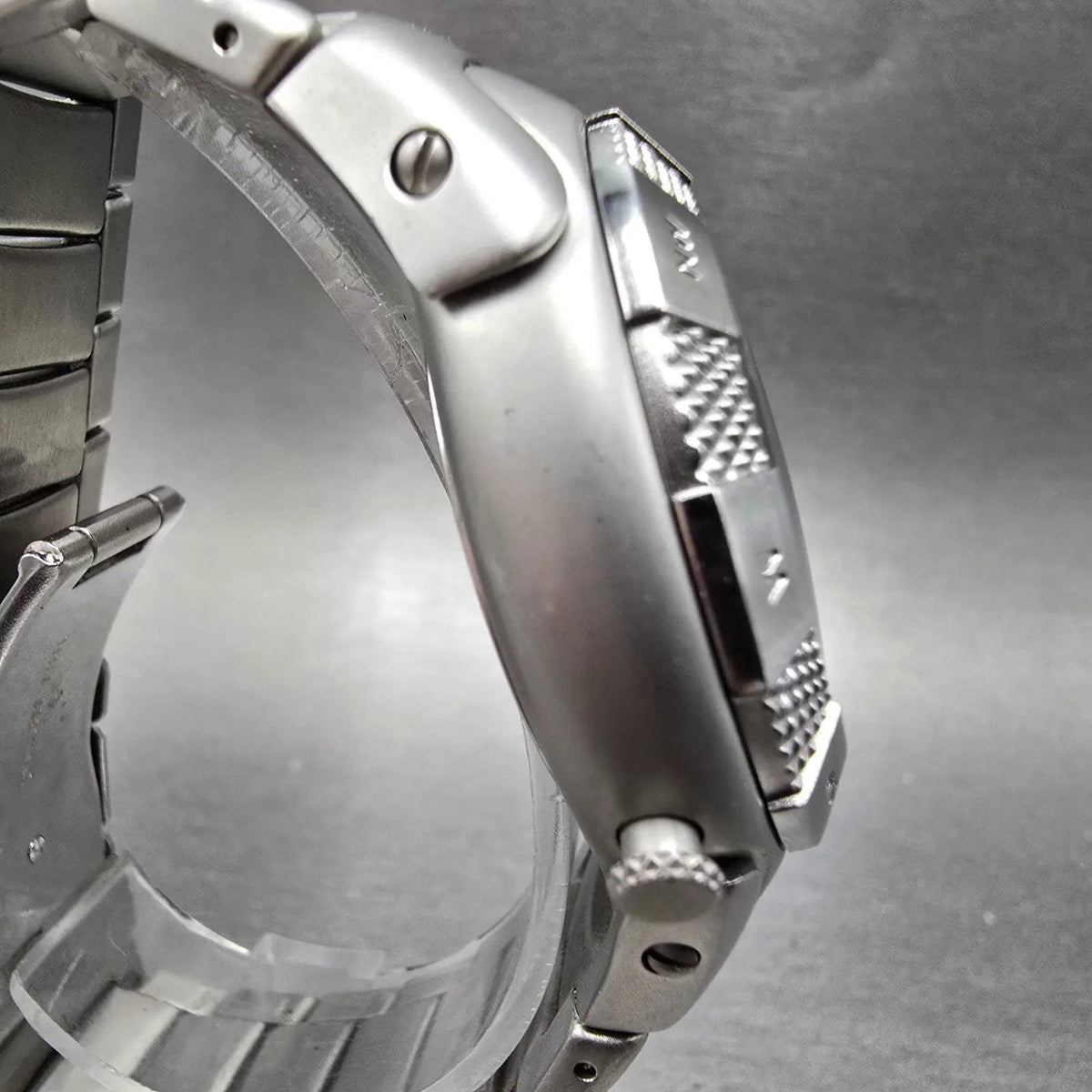 Timex Expedition Chronograph Watch Men 40mm Gray Dial Steel Date Alarm New Batt3