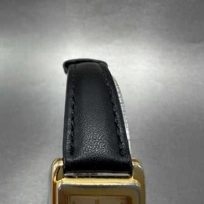 Seiko Tank Watch Women 20mm Champagne Dial Gold Tone 1N00-5G49 New Battery4