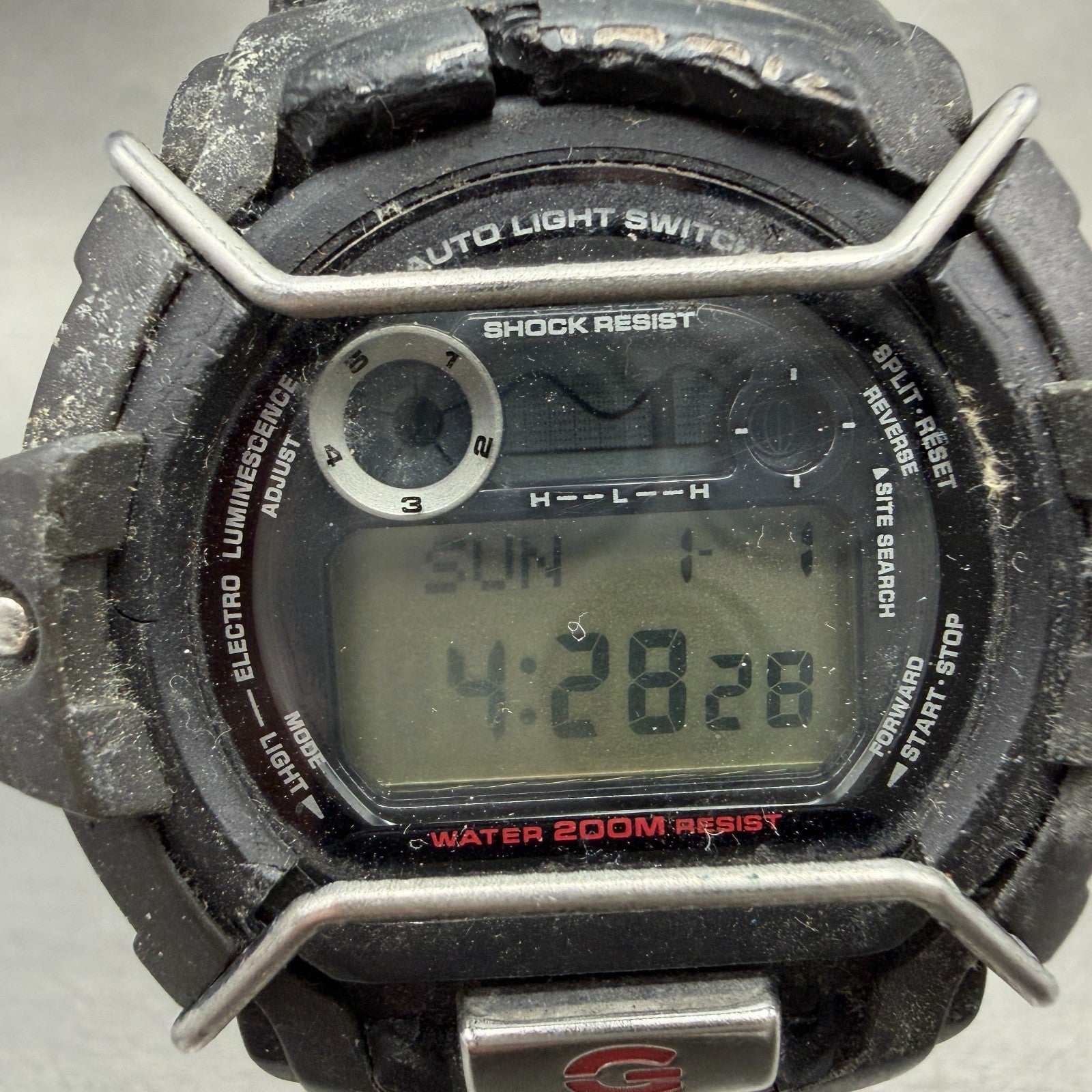 Casio G-Sock GL-121 Watch Men 49mm Black Digital Alarm Chrono New Battery1