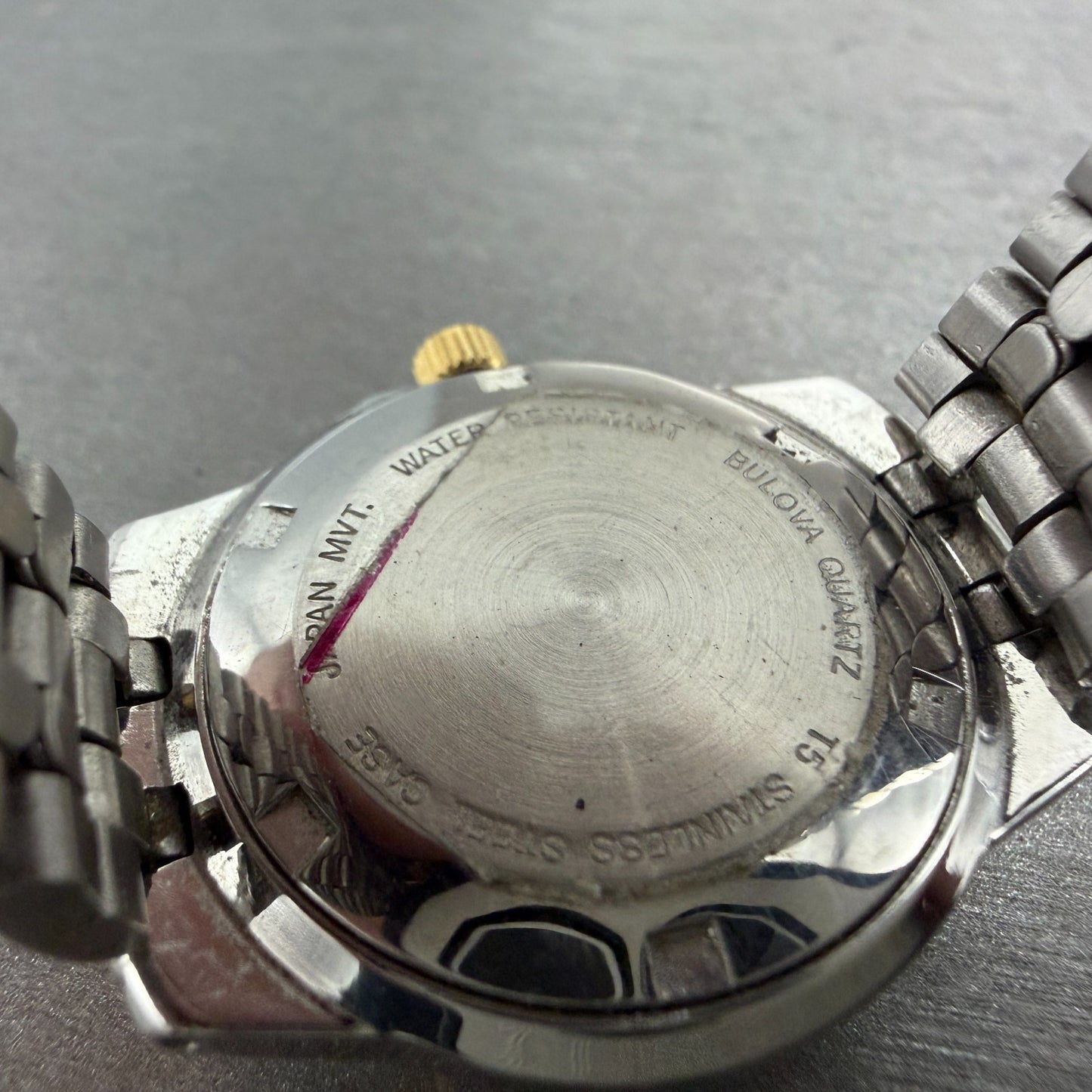 Bulova Marine Star Dive Watch Women 28mm Black Dial Two Tone Date Round New batt9
