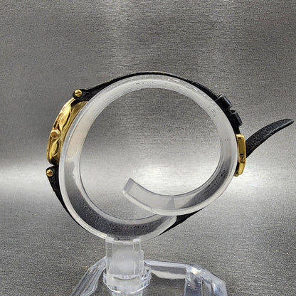 Raymond Weil Othello Watch Women 24mm Black Dial Gold Plated Round New Battery6