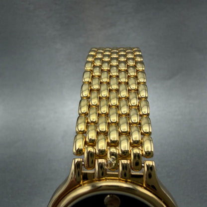 Movado Museum Watch Men 32mm Black Dial Gold Tone Round 87-85-866 New Battery6