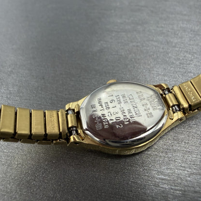 Citizen Watch Women 17mm Champagne Dial Gold Tone Oval 5920-S96494 New Battery9