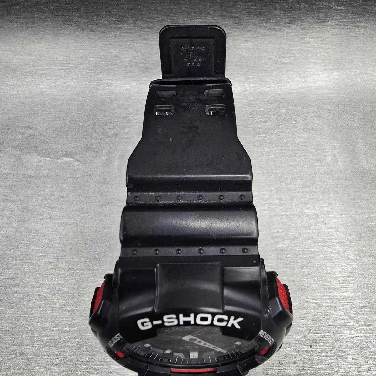 Casio G-Shock GA-100 Watch Men 51mm Black Red Chrono Round Alarm New Battery JP4