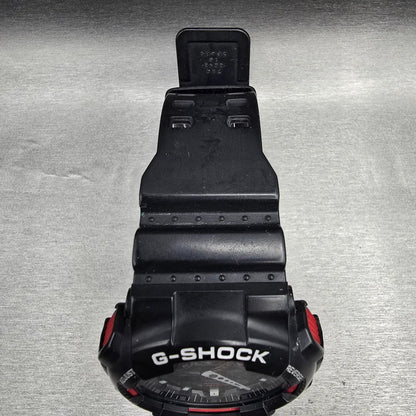 Casio G-Shock GA-100 Watch Men 51mm Black Red Chrono Round Alarm New Battery JP4