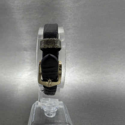 Seiko Tank Watch Women 13mm Black Dial Gold Tone Rectangle 2e206129 New Battery7