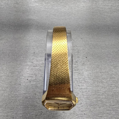 Citizen CQ Watch Women 21mm Champagne Dial Gold Tone Oval 4-830571 New Battery4