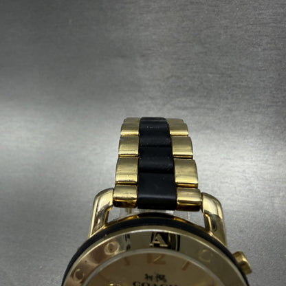 Coach Legacy Sport Watch Women 36mm Champagne Dial Gold Tone Round New Battery4