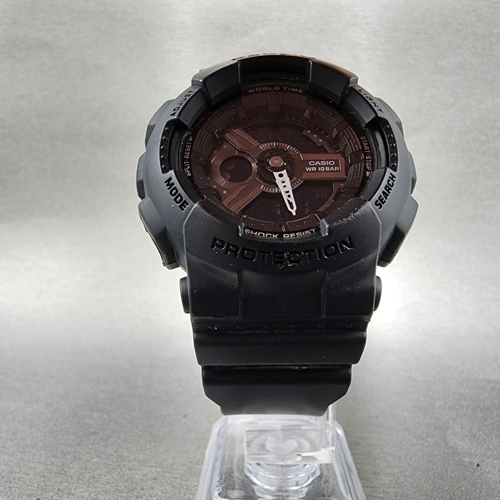 Casio BabyG BA110BC Watch Women 43mm Analog Digital Black Tone Round New Batt5