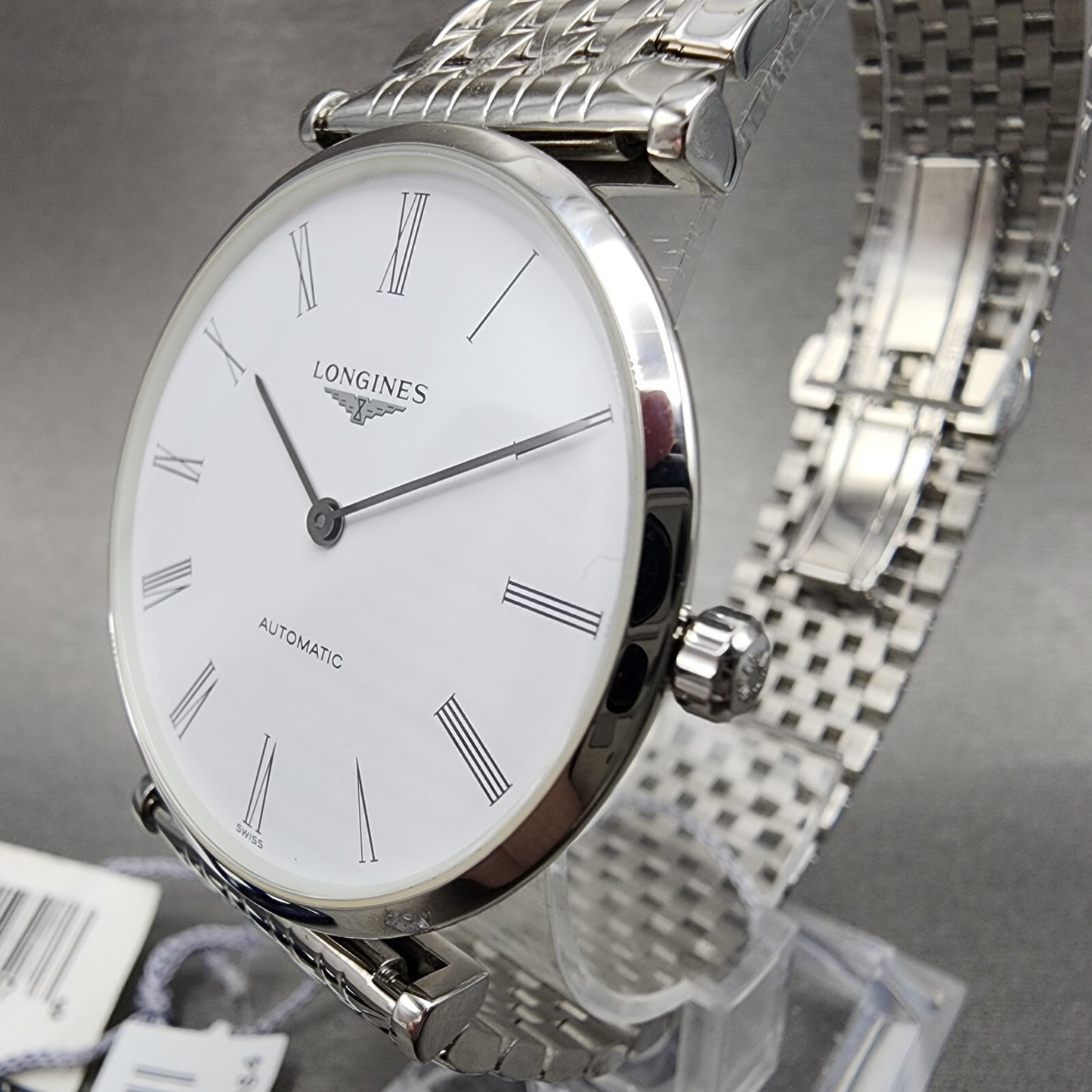 Longines La Grande Classique Automatic Watch Men 36mm White Dial Steel L4.918.42