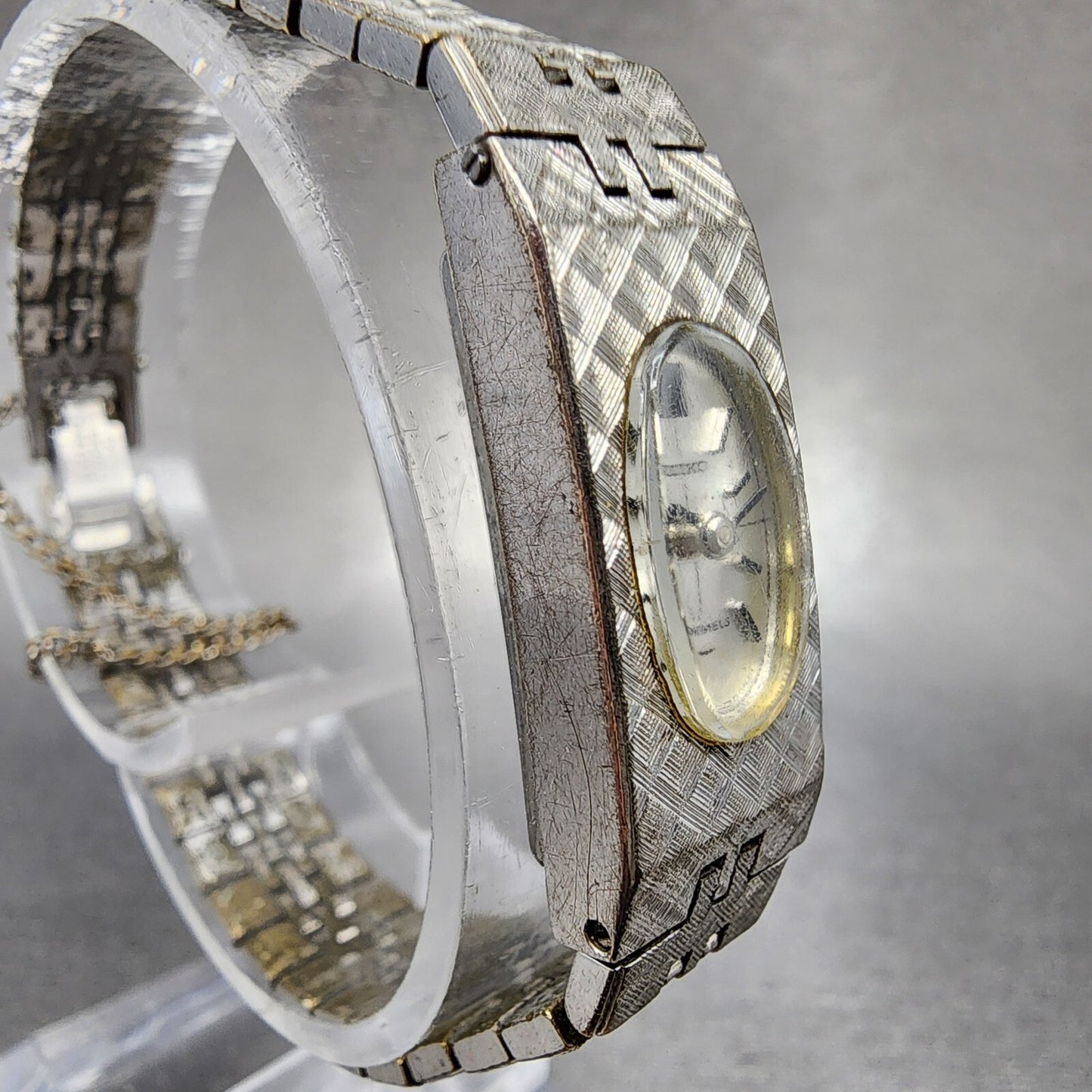 VTG Seiko Watch Women 12mm Silver Dial Gold Plated Manual Wind Runs 152033403