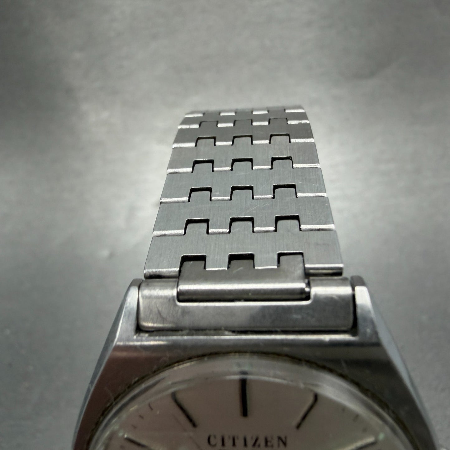 Citizen Seven Watch Men 35mm Silver Dial Silver Tone date 2110-942191 NewBattery4