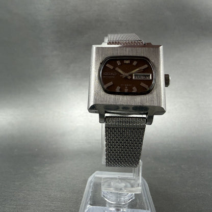 Seiko Automatic Watch Women 26mm Brown Dial Silver Tone Daydate 2706-7009 PARTS5