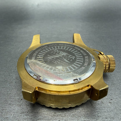 Invicta Pro Diver Watch Men 50mm Champagne Dial Gold Tone 17890 New Battery10