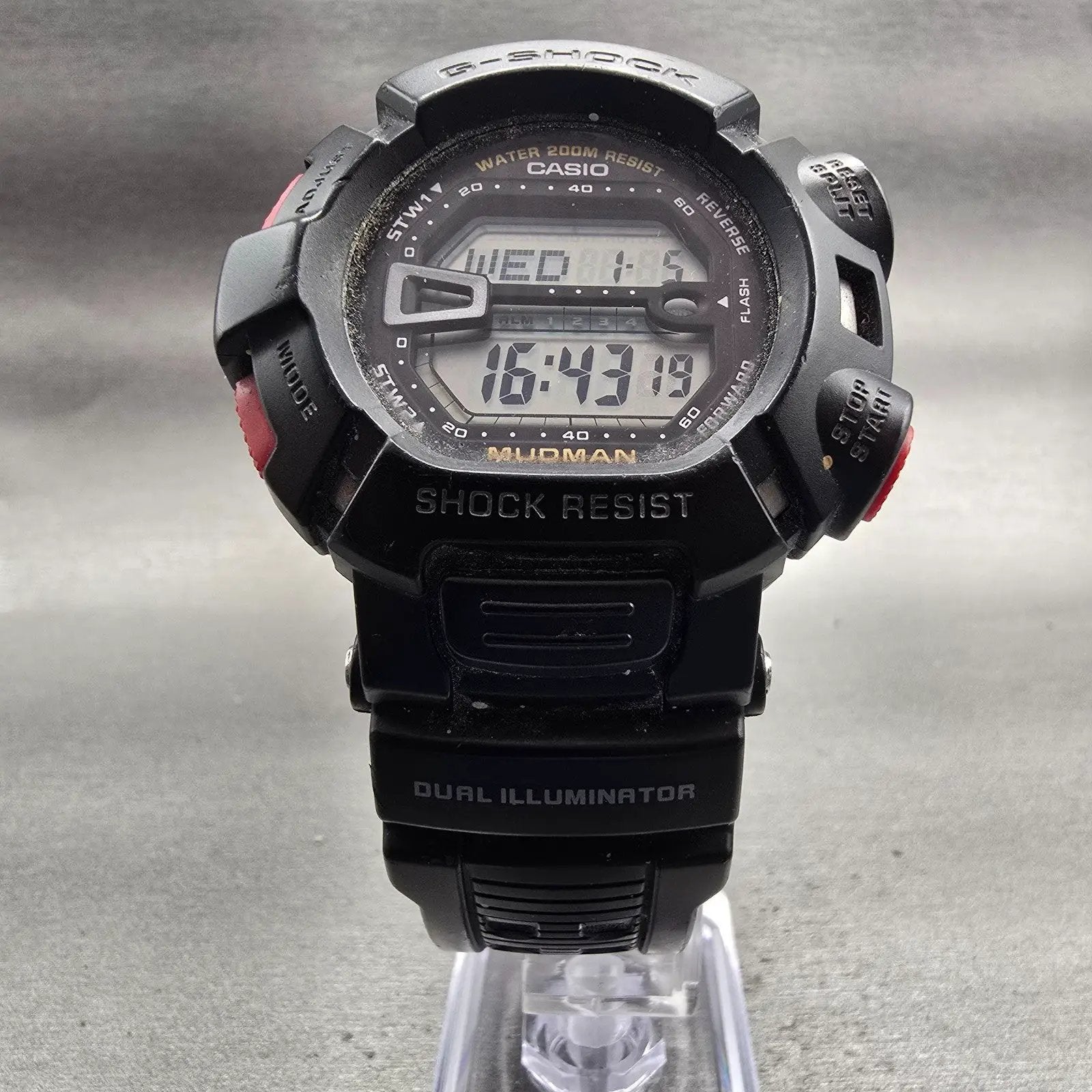 Casio G-Shock Mudman G-9000 Watch Men 45mm Black Black Chrono Alarm New Battery5