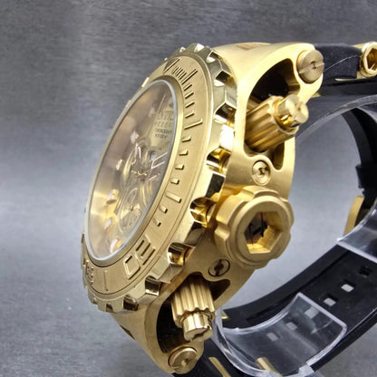 Invicta Reserve Chronograph Watch Men 52mm Champagne Dial Gold Tone 6905 New Bat2