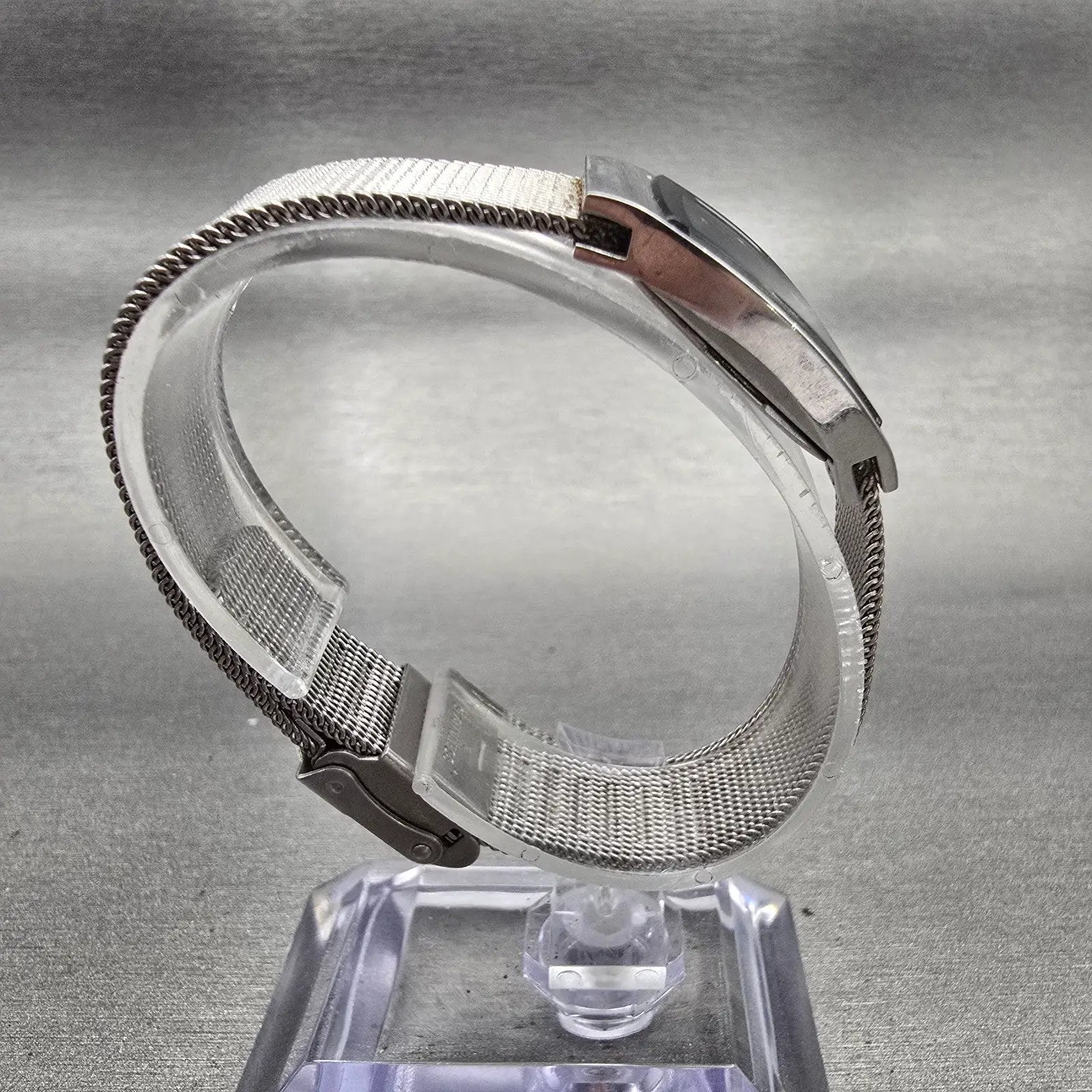 Skagen Denmark Watch Women 16mm Black Dial Silver Tone 271SSSBD New Battery8