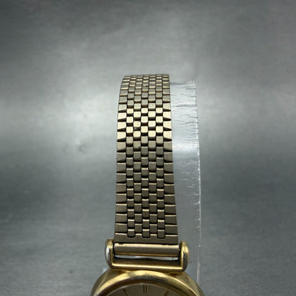 Seiko Watch Women 22mm Champagne Dial Gold Tone Round 4n21-0052 New Battery VTG4