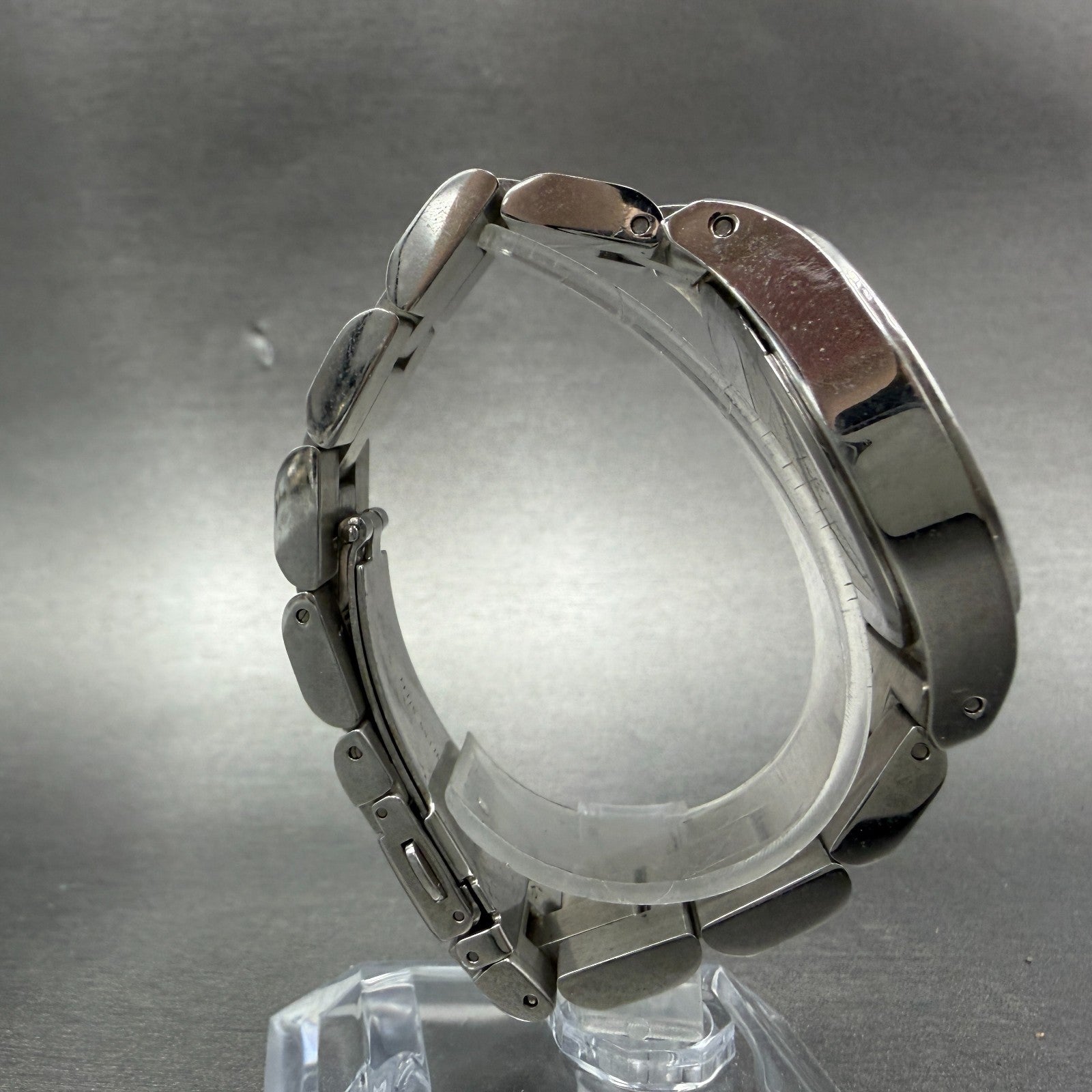 Marc Jacobs Blade Watch Women 36mm Silver Dial Stainless Steel Round New Battery8