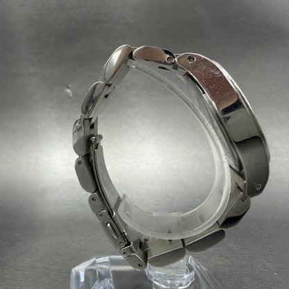 Marc Jacobs Blade Watch Women 36mm Silver Dial Stainless Steel Round New Battery8