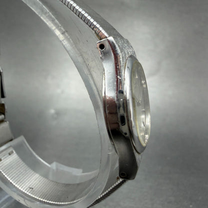 Seiko Watch Women 20mm Silver Dial Silver Tone Round 1400-0039 New Battery VTG3