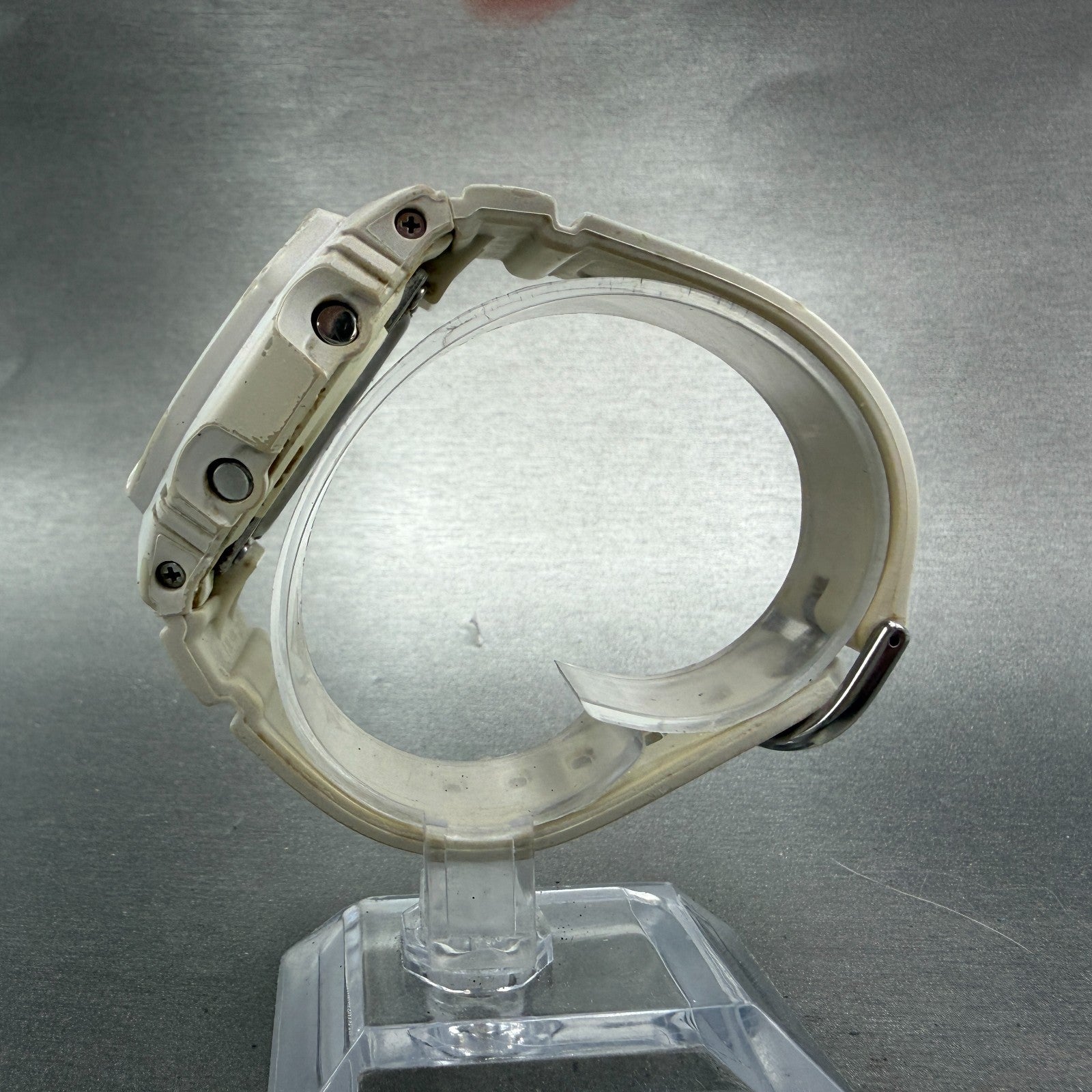 Casio Baby-G BGD-5000 Watch Women 42mm White Alarm Chrono Solar Works6
