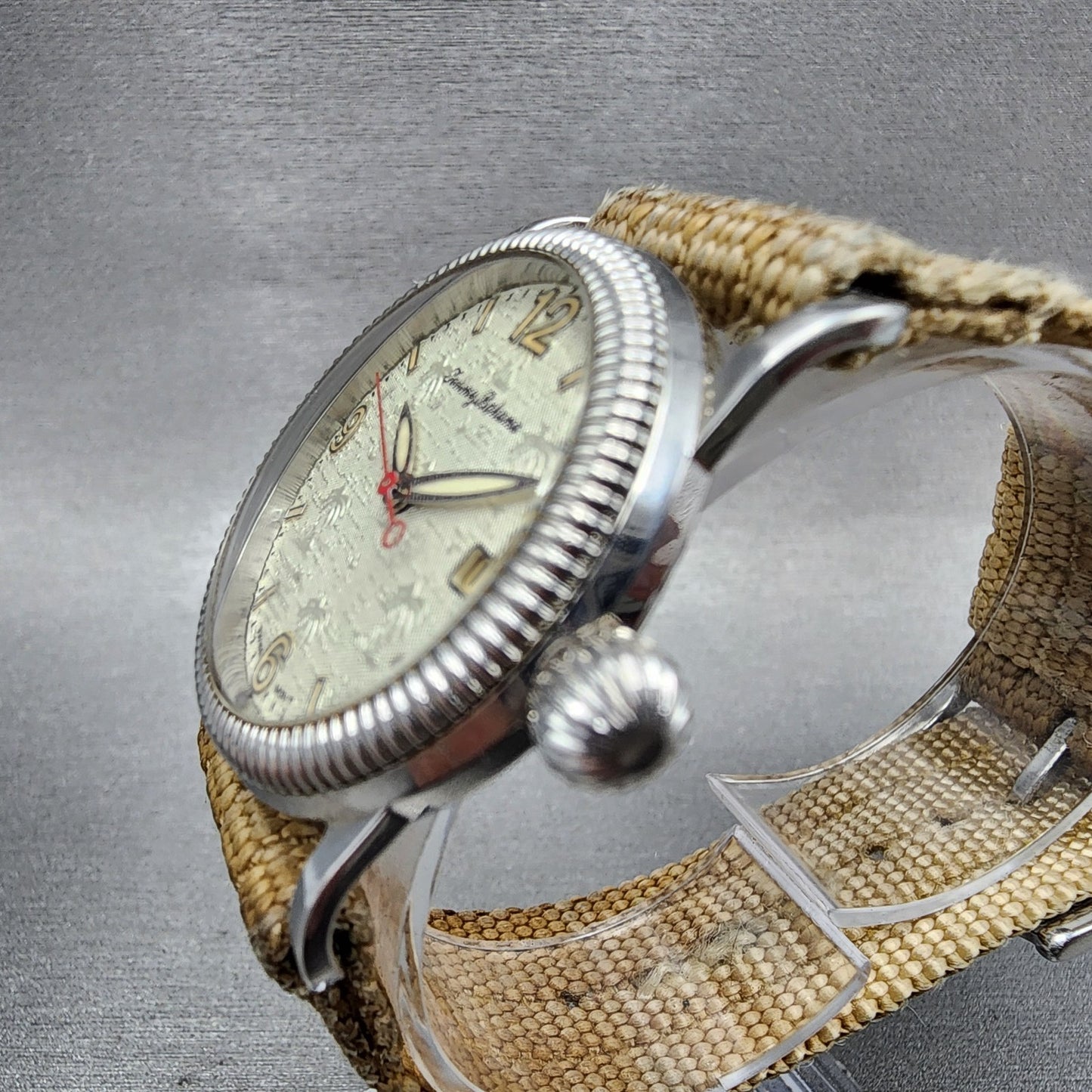 Tommy Bahama Watch Women 33mm Silver Dial Silver Tone Date TB2017 A126 PARTS3