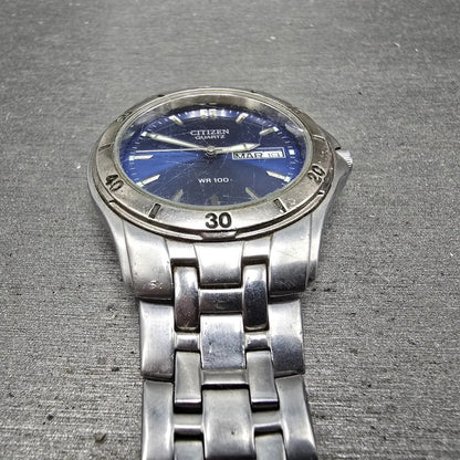 Citizen Watch Men 37mm Blue Dial Silver Tone Daydate Round 250A-K001455 PARTS3