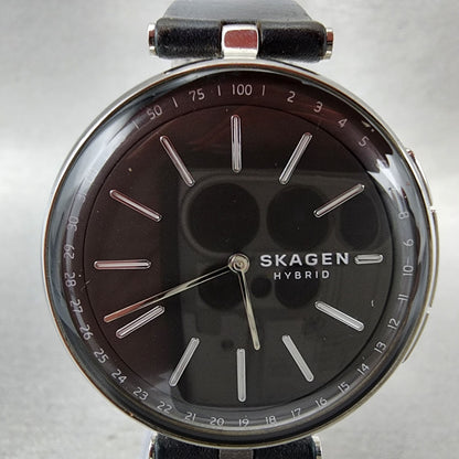Skagen Signatur Hybrid Watch Women 37mm Gray Dial Silver Tone Round New Battery1