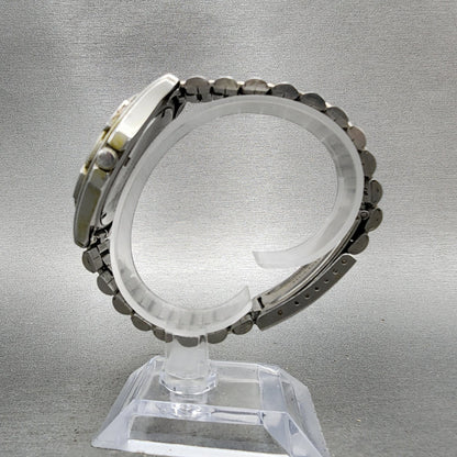 ALBA Dive Watch Men 41mm White Dial Silver Tone Daydate Round V7438B60 PARTS7