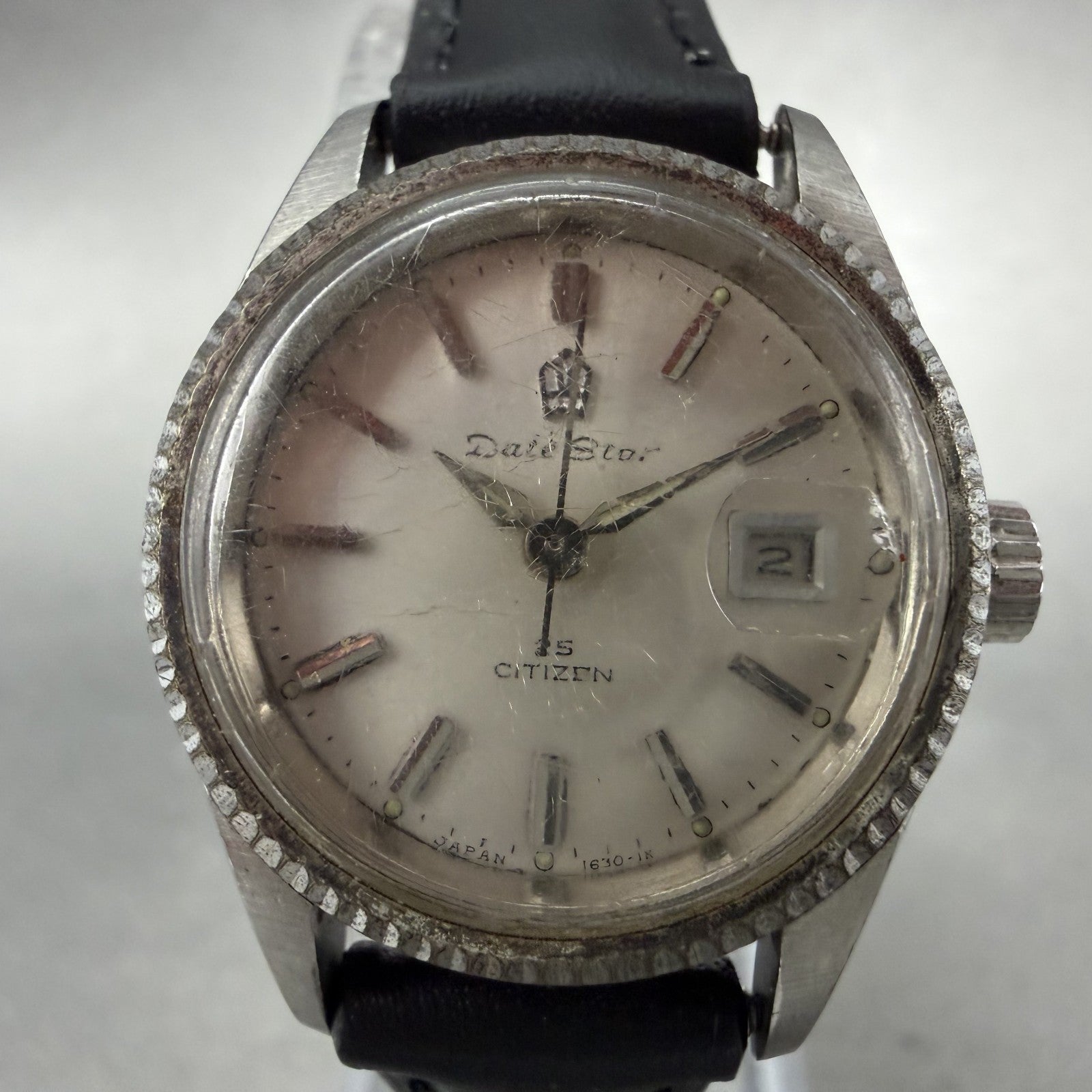 Citizen date Star Watch Women 25mm Silver Dial Silver Tone Date Manual Runs1