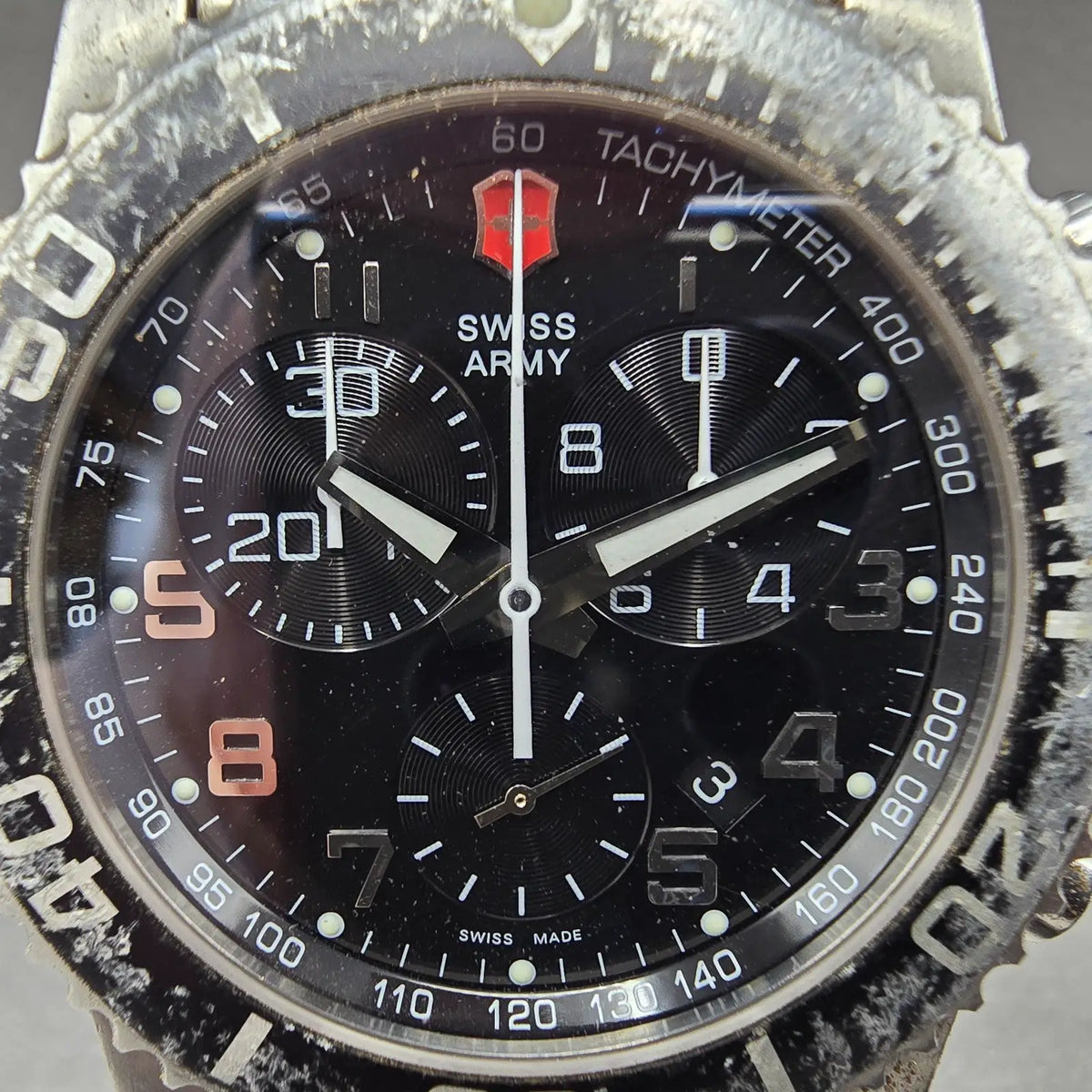 Victorinox Swiss Army Maverick II Chronograph Watch Men 42mm Black Dial Steel1