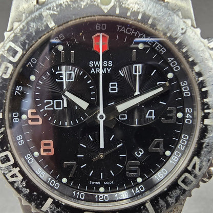 Victorinox Swiss Army Maverick II Chronograph Watch Men 42mm Black Dial Steel1