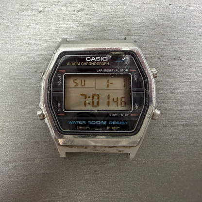 Casio W-750 Marlin Watch Men 36mm Silver Digital Alarm Chronograph 248 New Batt0