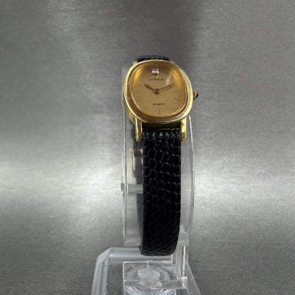 Seiko Lassale Watch Women 15mm Champagne Dial Gold Tone Oval 2F50-5269 New Batt5