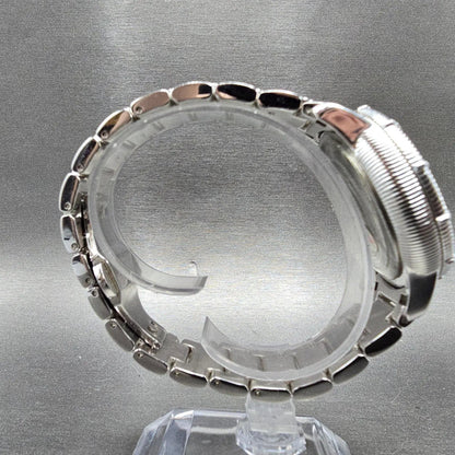 Judith Ripka Chronograph Watch Women 38mm MOP Dial Date Crystals Steel New Batt8