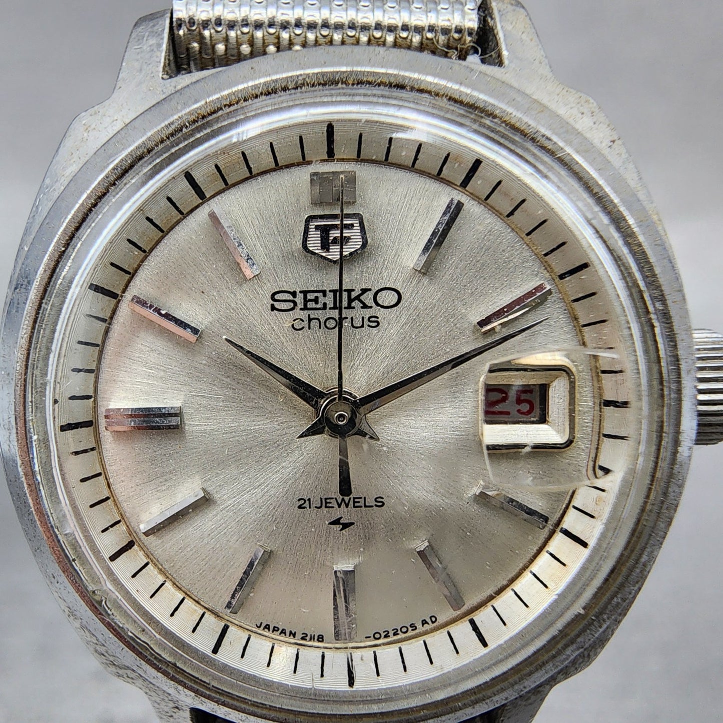 Seiko Chorus Watch Women 26mm Silver Dial Silver Tone Date Manual 21180260 READ1