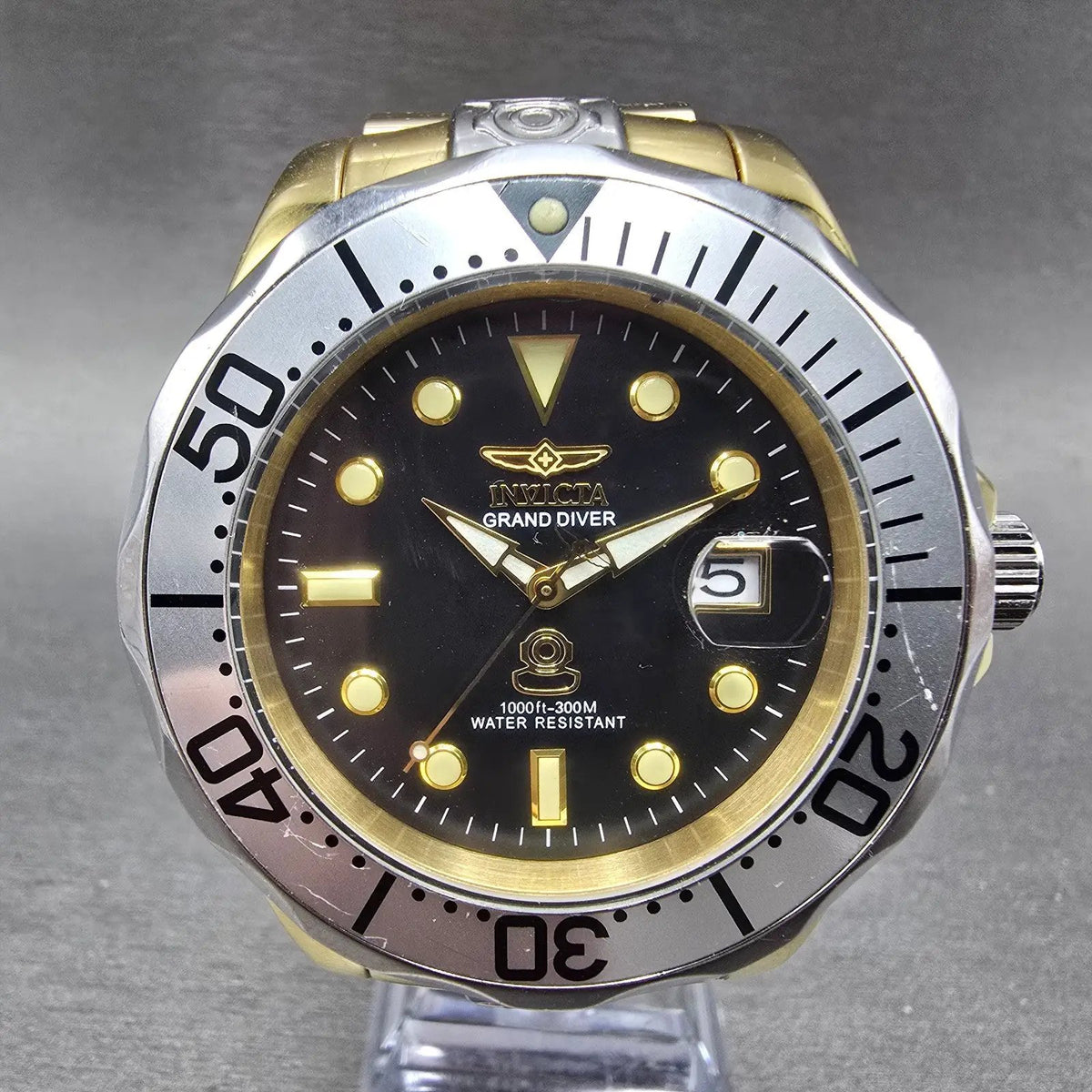 Invicta Grand Diver Watch Men 46mm MOP Dial Two Tone Date Automatic 16034 Runs L0