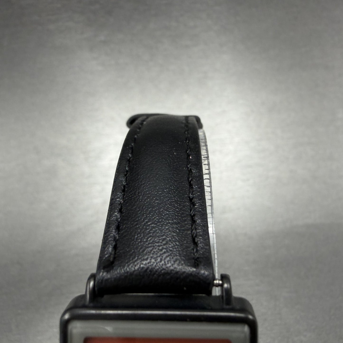 Seiko Tank Watch Women 23mm Black Dial Black Tone Rectangle 2C21-5570 NewBattery4
